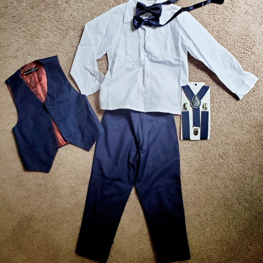 4T Boys Navy Suit